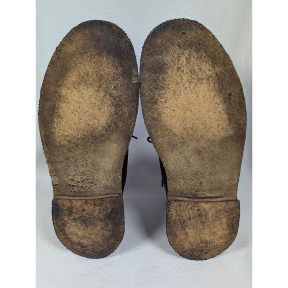 Clarks Desert Lace up Chukka Boots Mens Bergundy Leather Mens Size 10 Minimalist main image 8